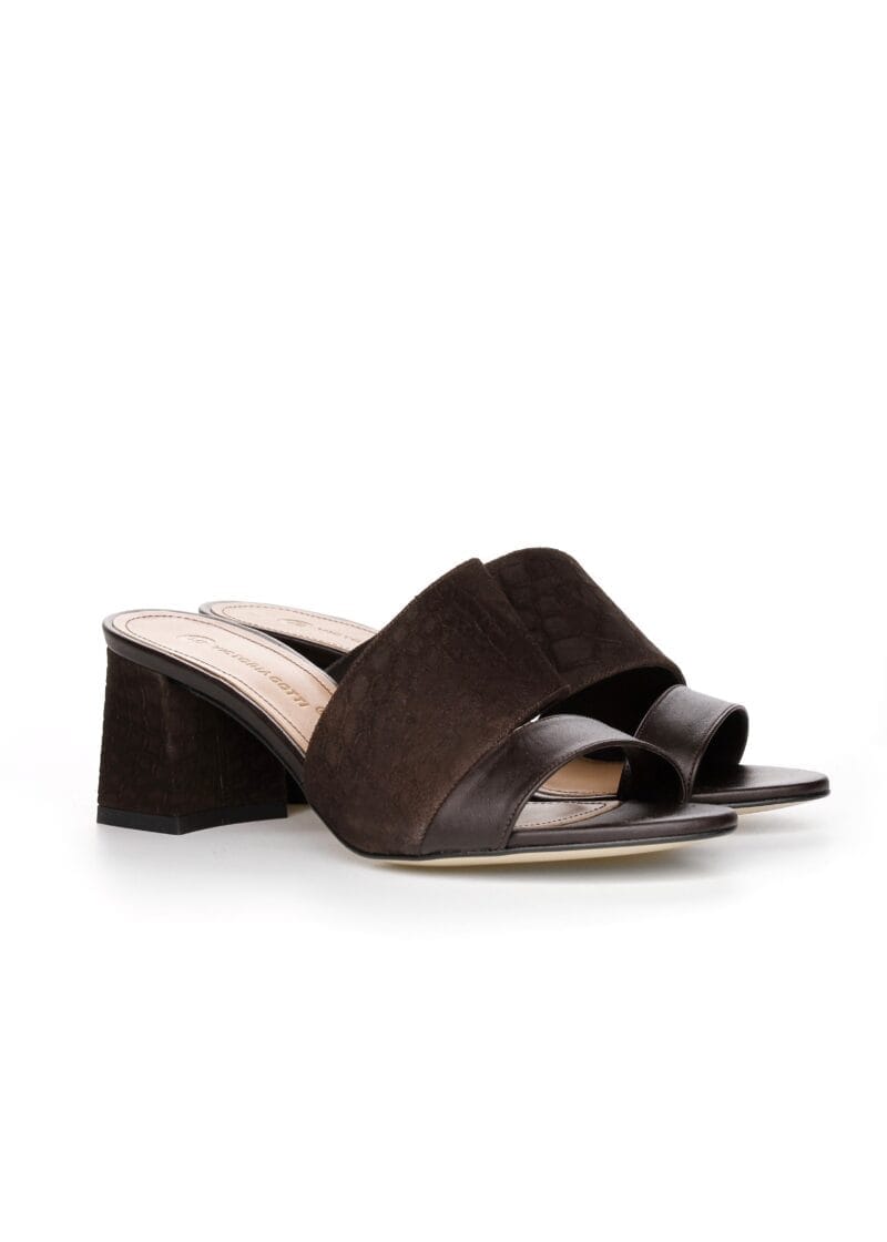 Klapki VELVET ESPRESSO - obrazek 2