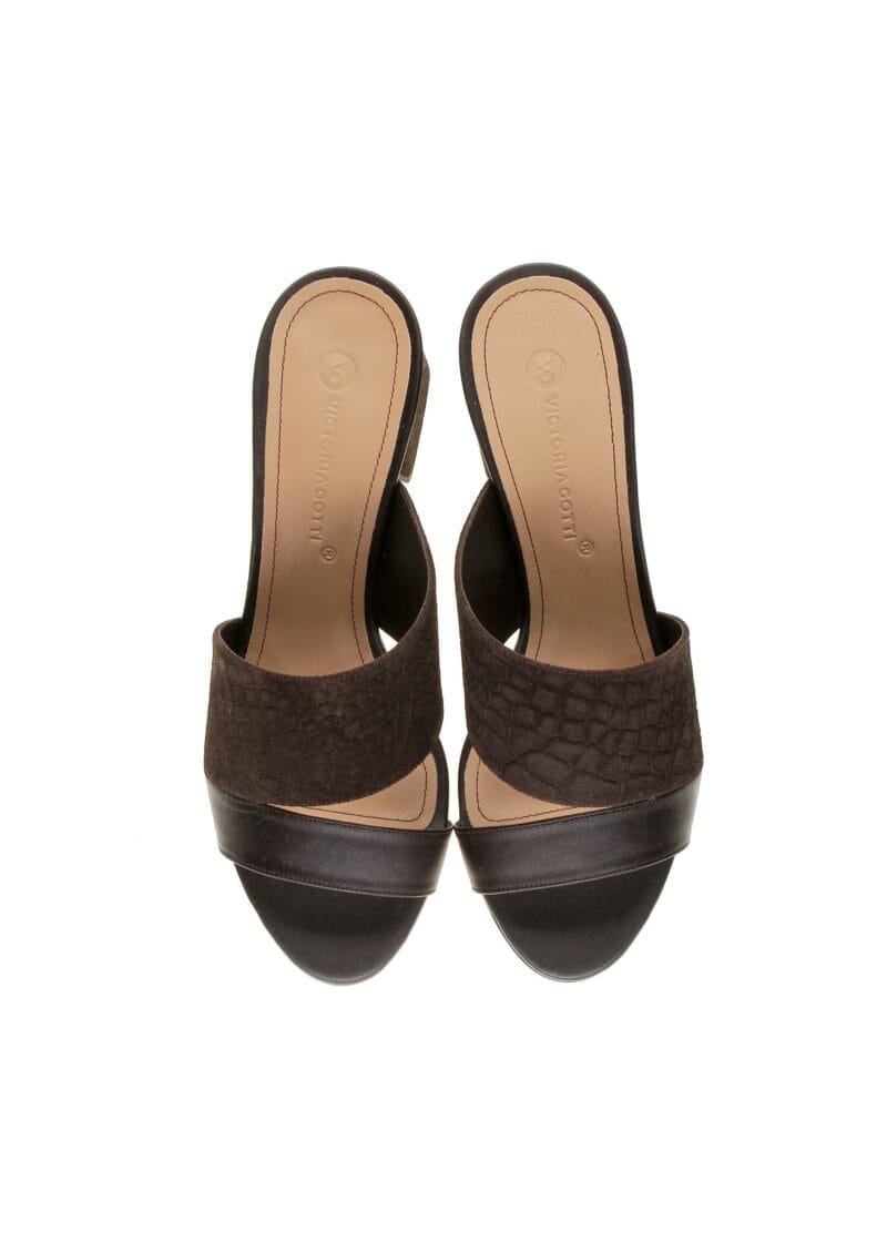 Klapki VELVET ESPRESSO - obrazek 4