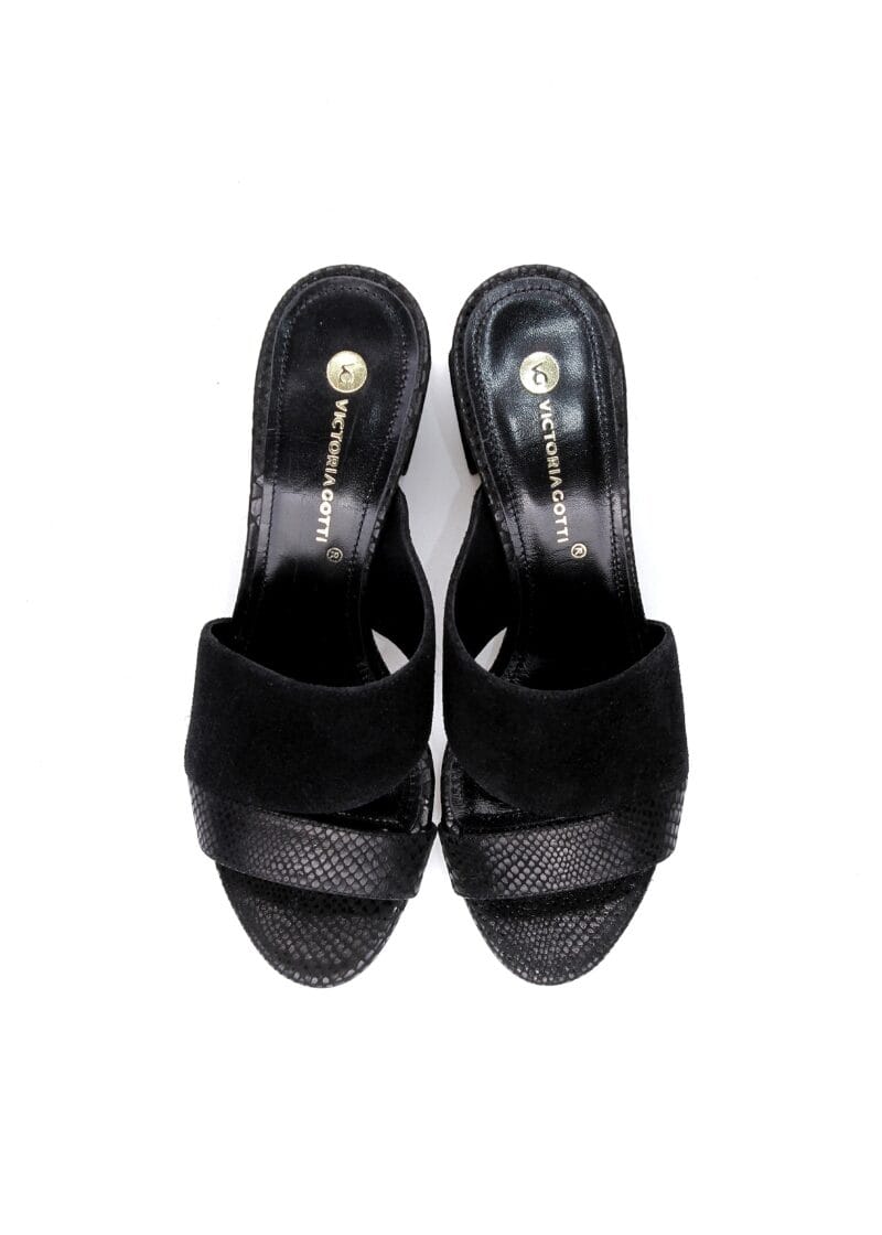 Klapki VELVET NOIR - obrazek 4