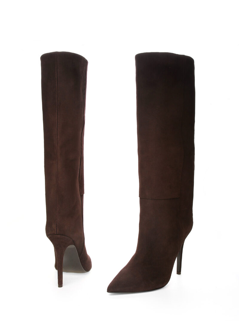 Minimalistyczne kozaki DEMI na szpilce 11 cm – detal