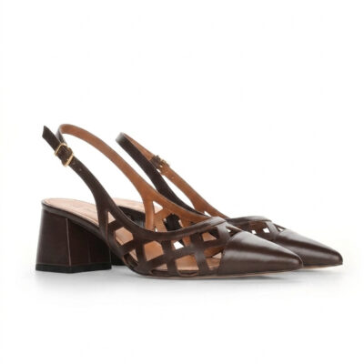 beżowe ażurowe czółenka HARPER BROWN - para